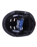Шлем защитный черный с габаритным фонарем size L - TTG