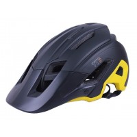 Шлем защитный черный с желтым size L - TTG