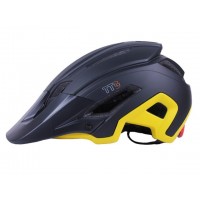Шлем защитный черный с желтым size L - TTG