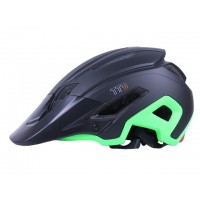 Шлем защитный черный с салатовым size L - TTG