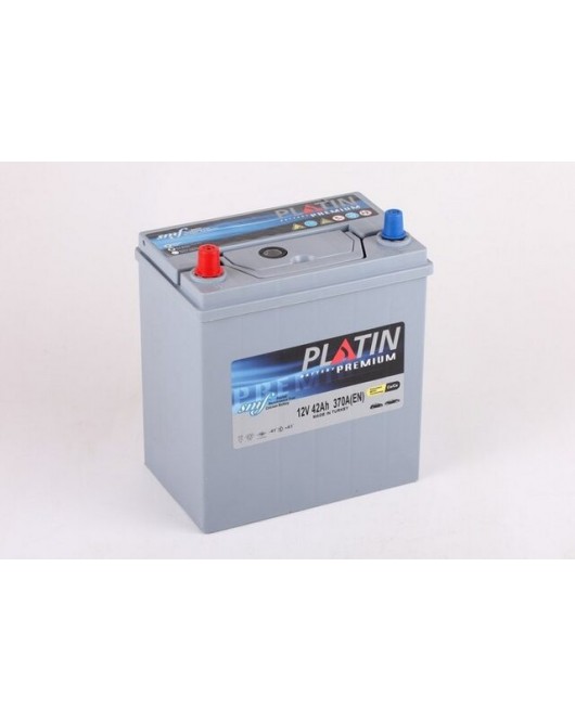 Аккумулятор 42AH 12V тонкая клема (левый +)