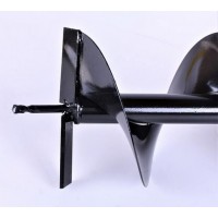 Шнек L-800 мм диаметр 200 мм для мотобура