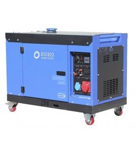 Генератор дизель JM10000TD 6.5/6.8KW (однофазный+свеча накала) бесшумный ТАТА