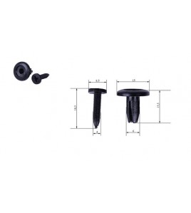 Клипсы (андапки) резьбовые 6 мм