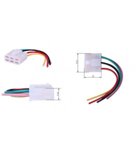 Разъем реле зарядки GY6 4+2 (мама) - 50CC4T