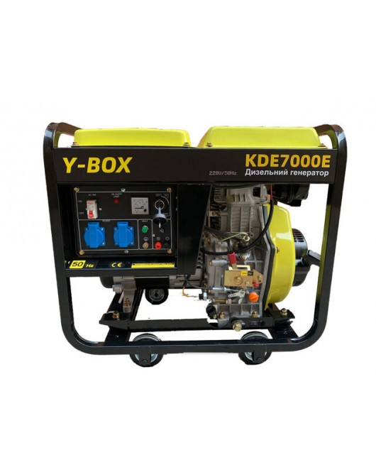 Генератор дизель KDE7000E 4.5/5.0KW однофазный, 220V (двигатель 186FE) YBX