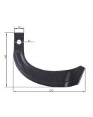 Нож фрезы правый IT-225 A-a 500gr 160*205 мм Mototraktor YBX