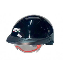 Шлем MD-513-1 черный глянцевый + прозрачное стекло size L - VIRTUE