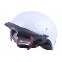 Шлем MD-513-1 белый глянцевый + черное стекло size S - VIRTUE