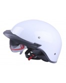 Шлем MD-513-1 белый глянцевый + черное стекло size M - VIRTUE