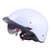 Шлем MD-513-1 белый глянцевый + черное стекло size M - VIRTUE