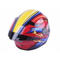 Шлем MD-821 оранжевый с синим size S - VIRTUE