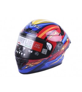 Шлем MD-821 оранжевый с синим size L - VIRTUE