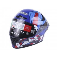 Шлем MD-821 синий со звездой size S - VIRTUE