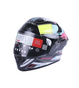 Шлем MD-821 черный c цветным size XL - VIRTUE