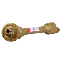 Вал карданный 6*6 шлицов, 730 мм, сечение-трехлимонник, с кожухом и муфтой