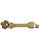 Вал карданный 6*6 шлицов, 730 мм, сечение-трехлимонник, с кожухом и муфтой