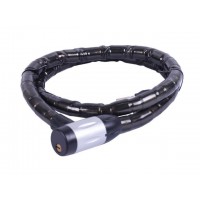 Замок противоугонный тросовый 22мм*1000мм (под ключ) ZX1103