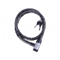 Замок противоугонный тросовый 22мм*1000мм (под ключ) ZX1103