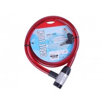 Замок противоугонный тросовый 25мм*1500мм (под ключ) ZX1106