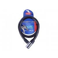 Замок противоугонный тросовый 15мм*800мм (под ключ) ZX1209