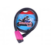 Замок противоугонный тросовый 18мм*1000мм (под ключ) ZX1240