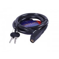 Замок противоугонный спиральный 12мм*1000мм (под ключ) ZX2108