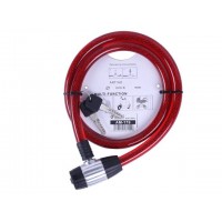 Замок противоугонный спиральный 15мм*1000мм (под ключ) ZX2116