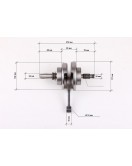 Коленвал + подшипники: 63/28/P5 * 2 шт. - СВ-150